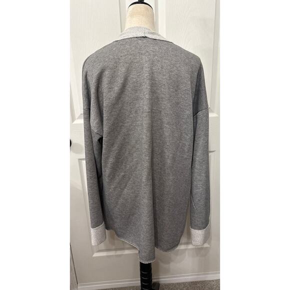 Cozy Casual Waterfall Drape Open Longline Cardigan, XL - Picture 4 of 4